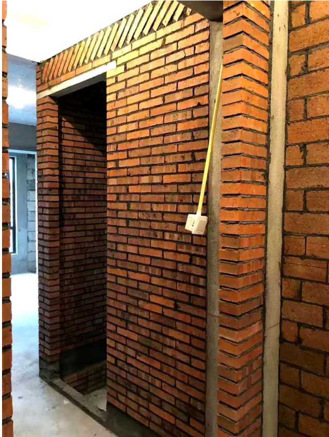 教师公寓1104施工过程工地砌墙施工图3