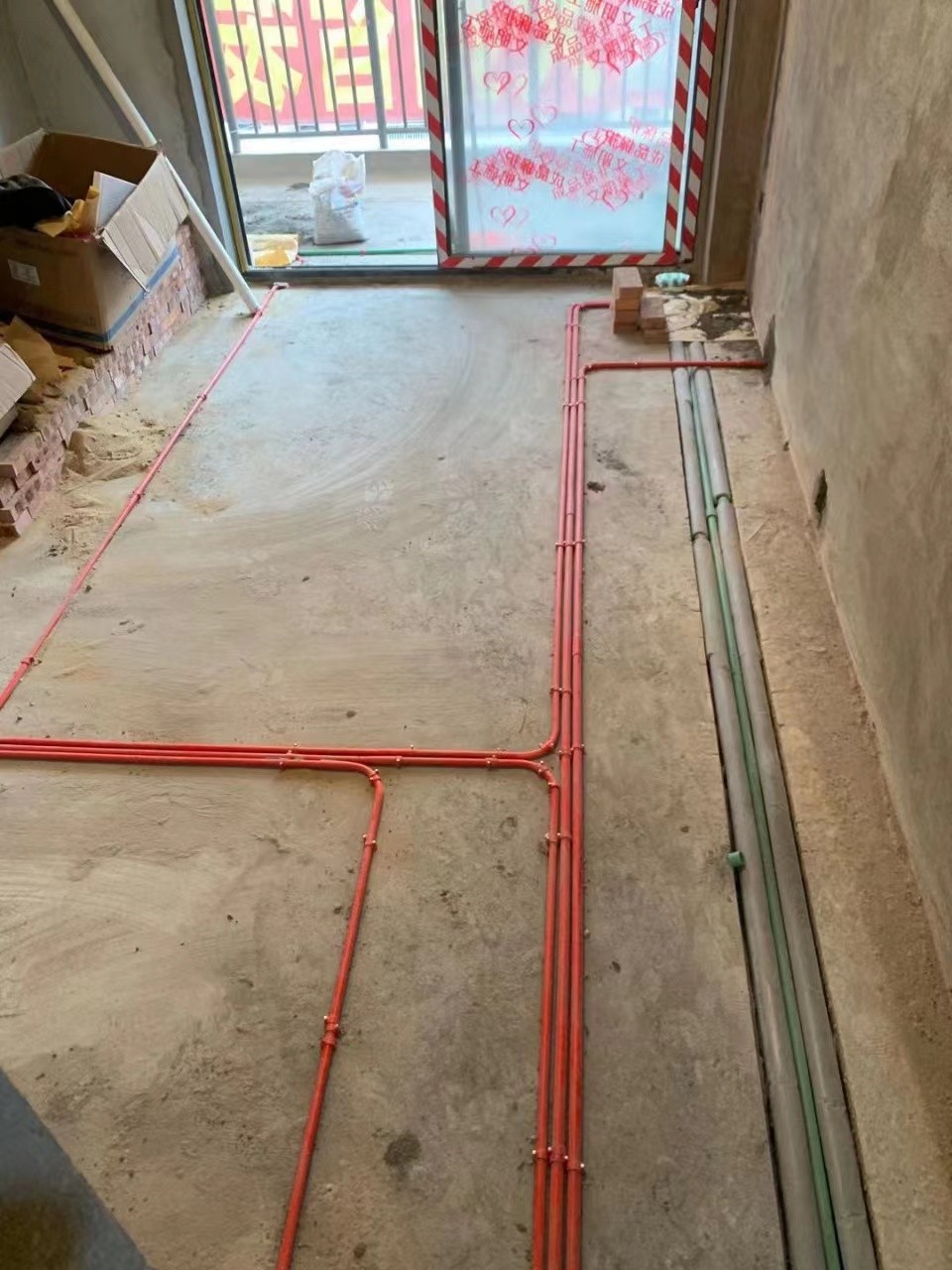 教师公寓1104施工过程工地水电施工图3