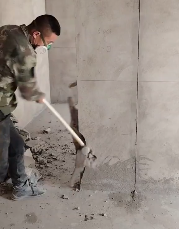 福州新房拆除砸墙施工现场实拍